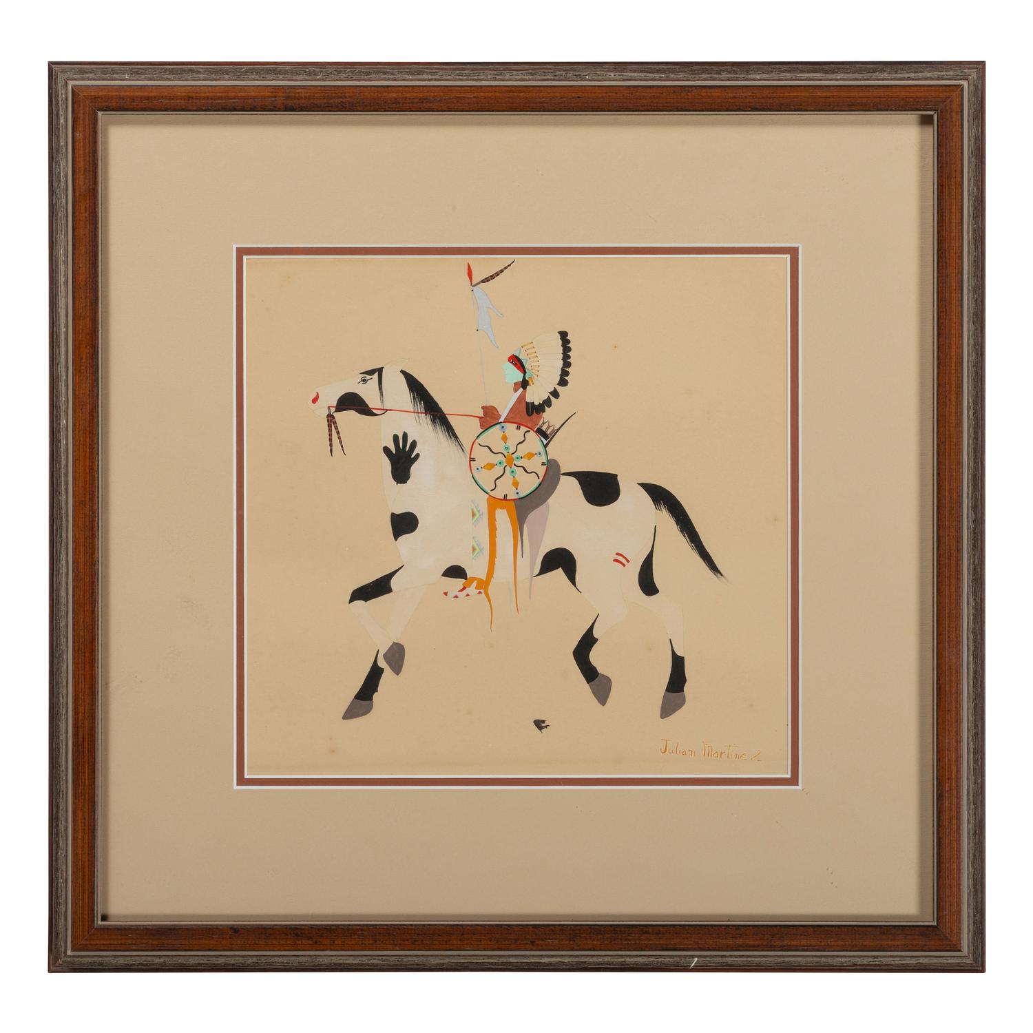 untitled, warrior on horseback