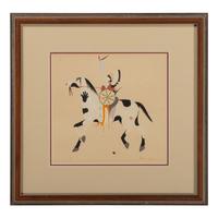 untitled, warrior on horseback