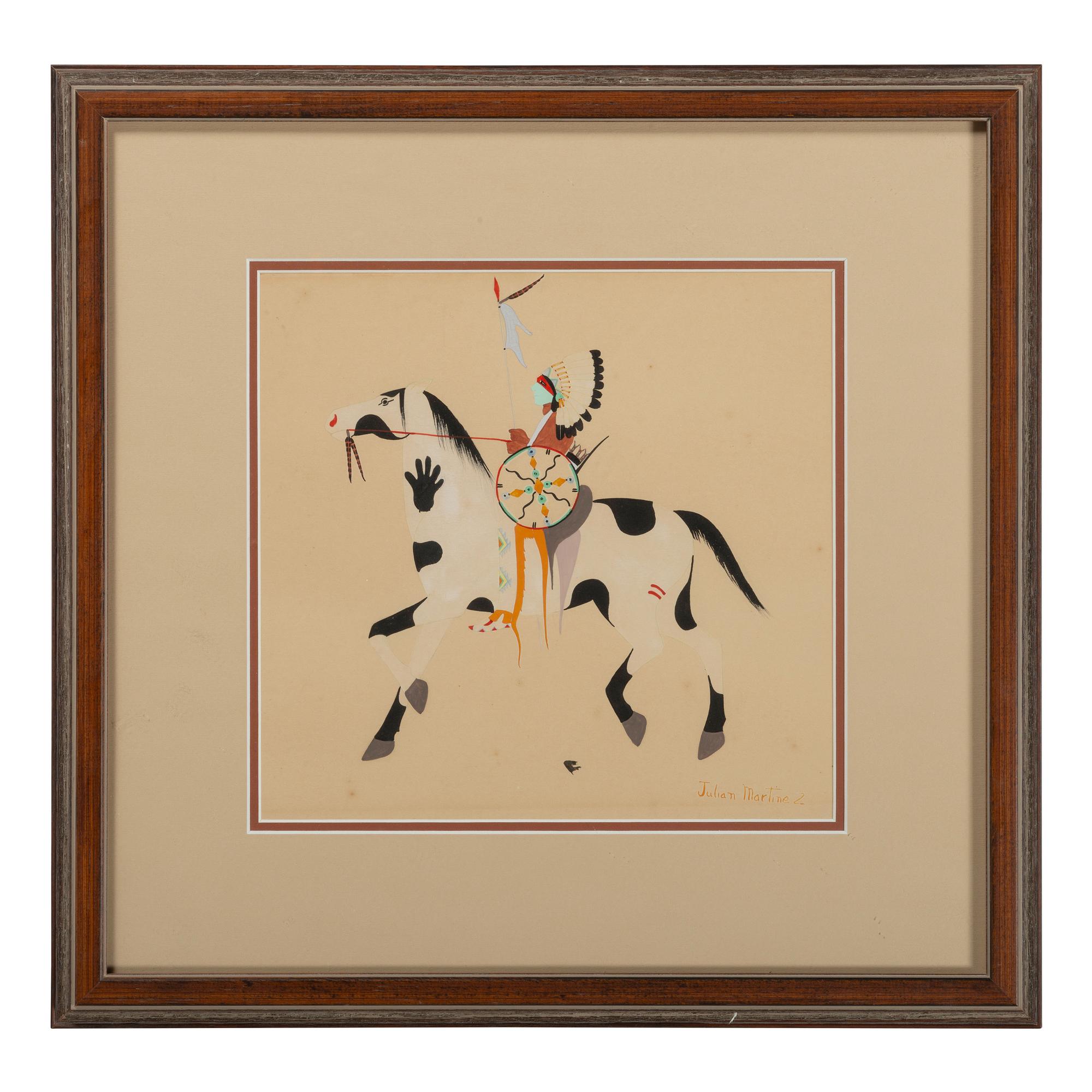 untitled, warrior on horseback