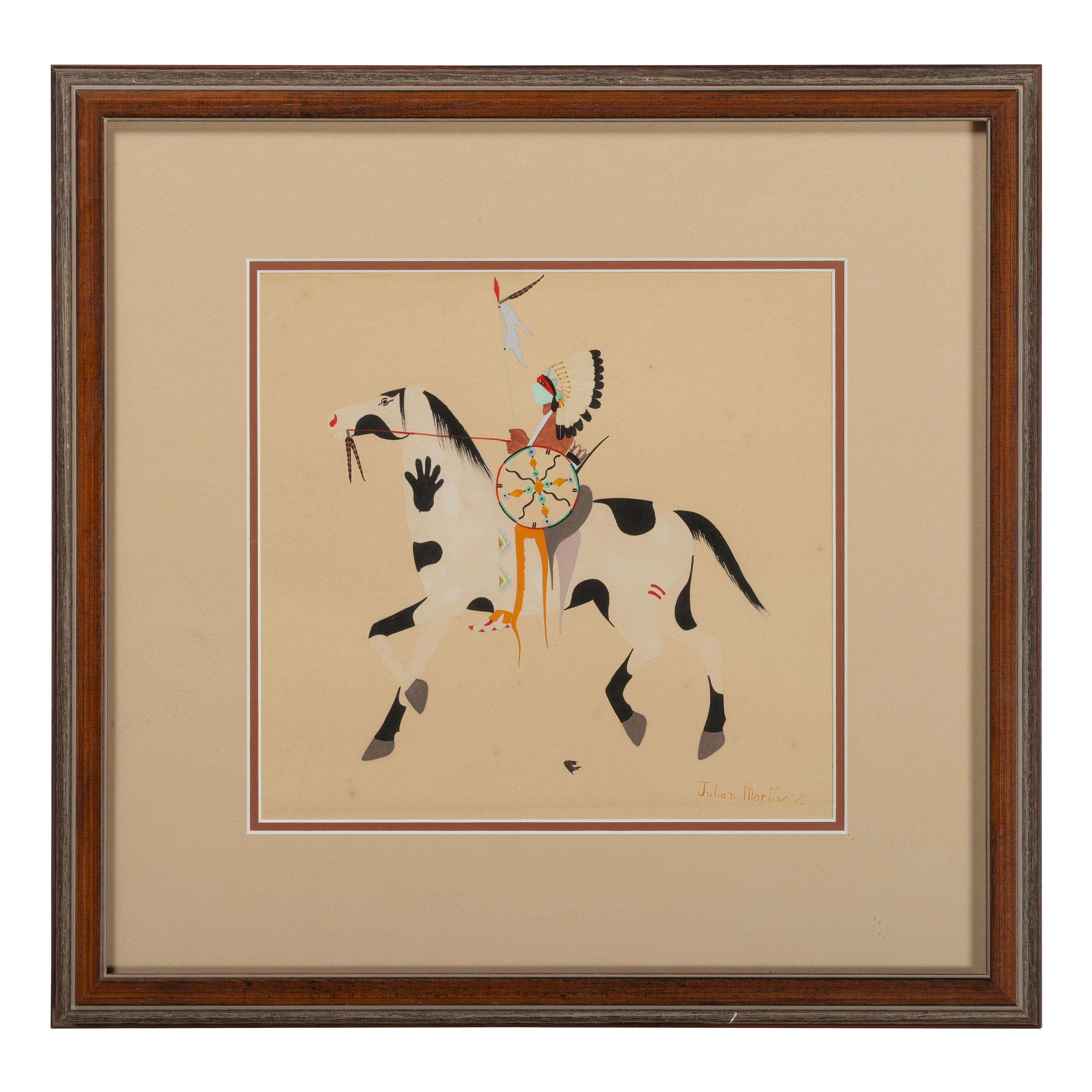untitled, warrior on horseback