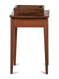 A Federal Red-Stained Maple Scrubbed Top Work Table