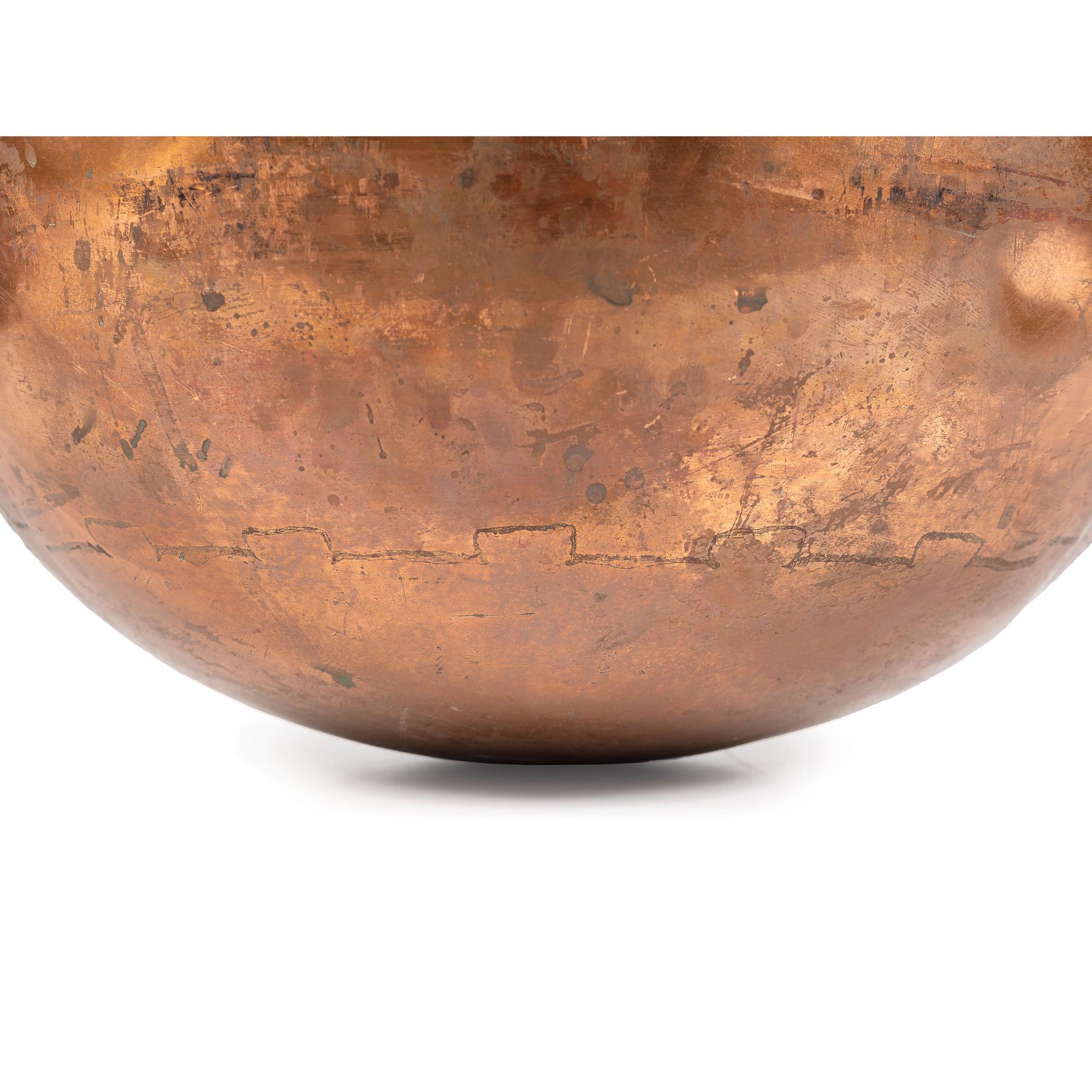 A Dovetailed Copper and Wrought Iron Candy Kettle