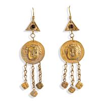 A Pair of Greek Style Gold Earrings