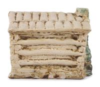 A Scarce Dalton, Ohio Stoneware Log Cabin Bank