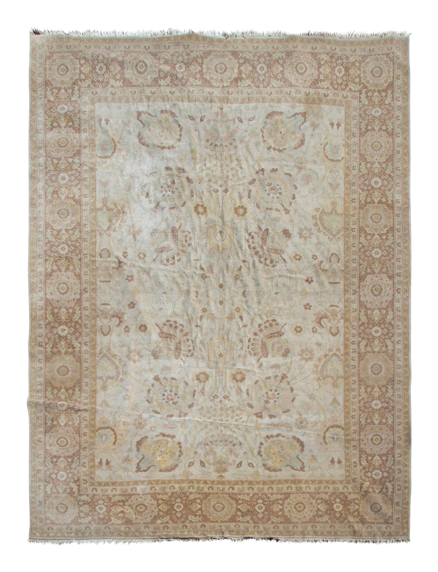 An Oushak Wool Room-Size Carpet — 20TH CENTURY