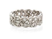 A Platinum and Diamond Ring, 4.30 dwts.