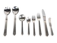 A Georg Jensen Silver Partial Flatware Service — 20TH CENTURY