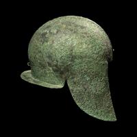 An Illyrian Bronze Helmet Incised with Two Horse Heads