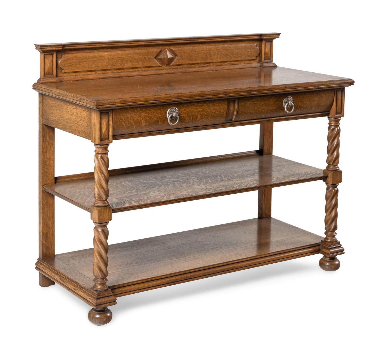 A Victorian Oak Server