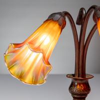 Tiffany Studios New York (American, 1892–1930) — Three-Shade Lily Lamp