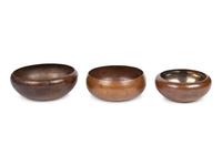 Three American Arts and Crafts Hammered Copper Bowls