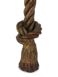 A Napoleon III Style Gilt-Metal Rope and Tassel Fauteuil — 20TH CENTURY