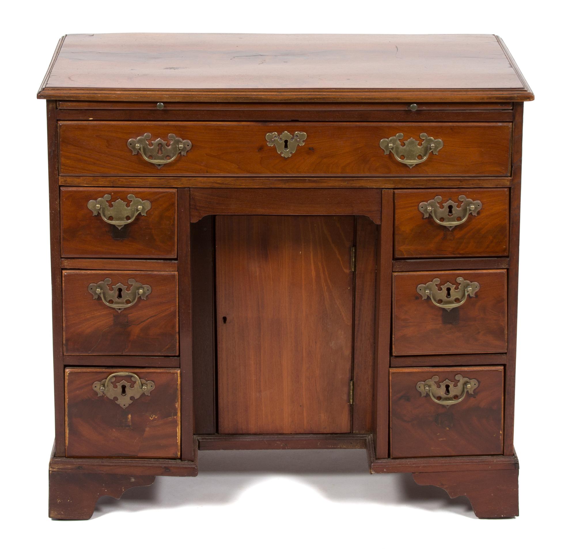 A George III Mahogany Knee-Hole Desk — 19TH CENTURY