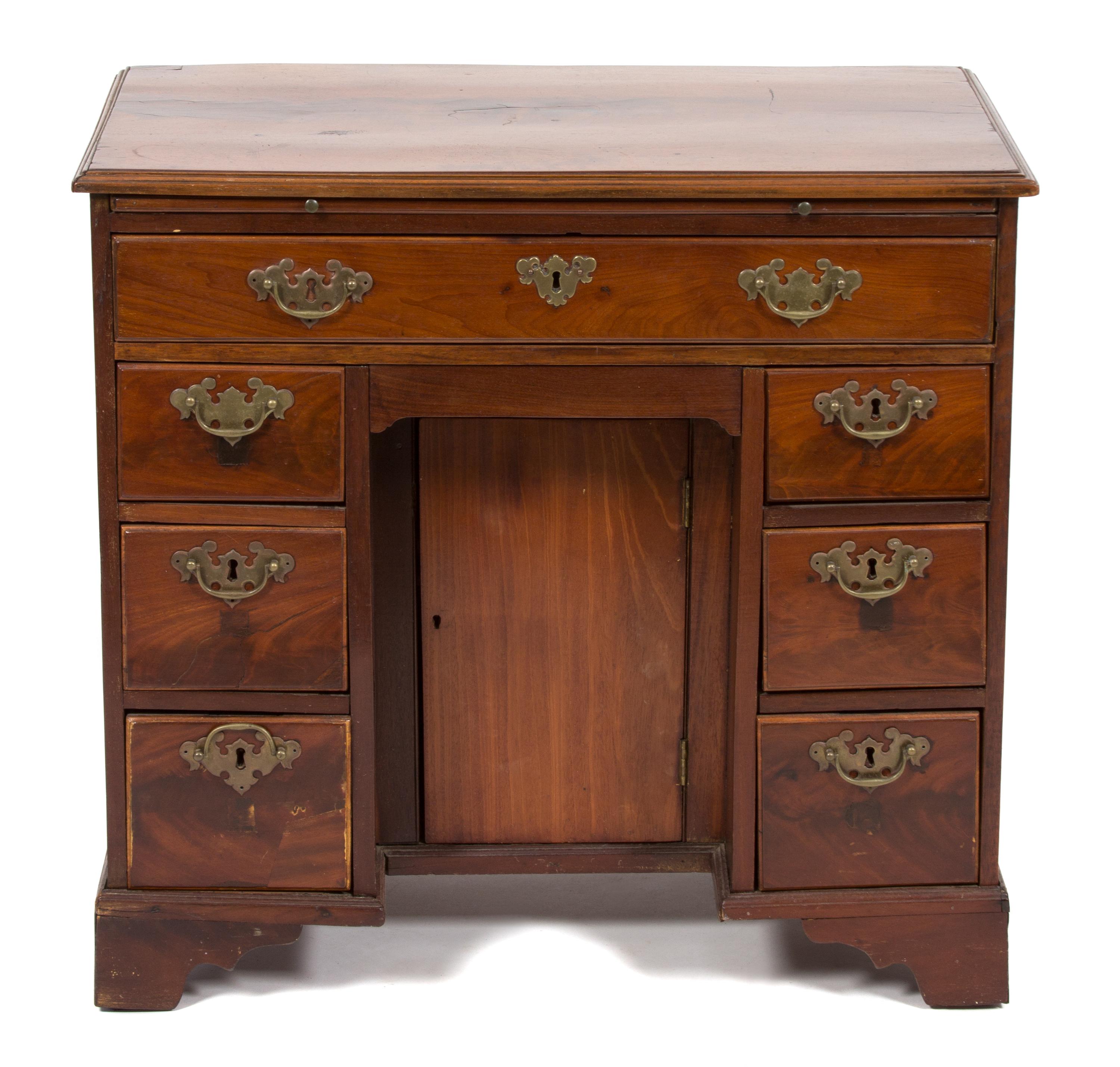 A George III Mahogany Knee-Hole Desk — 19TH CENTURY