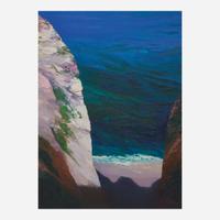 Diane Burko (American, b. 1945) Etretat
