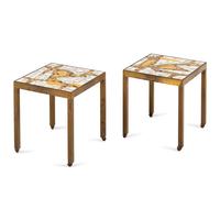 Jack Stewart (American, 1926-2005) — Two Mosaic Side Tables, 1957 Stewart Studios, NYC