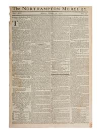 [REVOLUTIONARY WAR]. Northampton Mercury . Vol LXIV, Nos. 30-33. London, 29 Sept. - 20 Oct. 1783.
