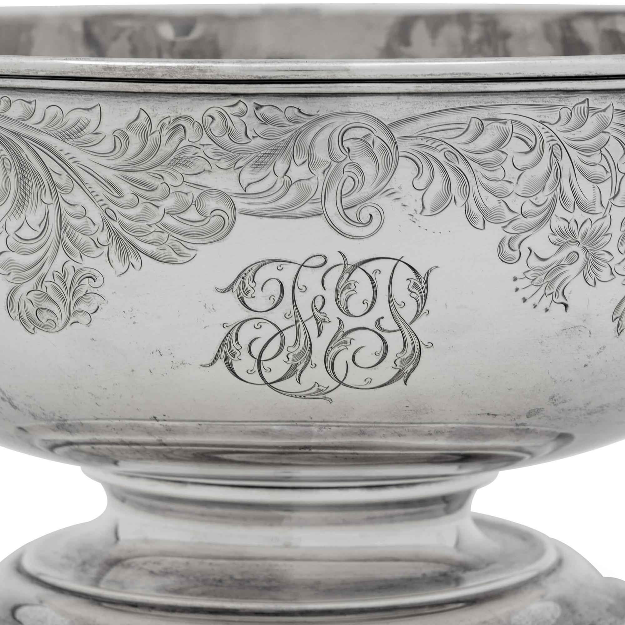 An American Silver Center Bowl