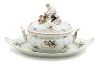A Meissen Porcelain Tureen and Platter Width of stand 20 3/8 inches. — 19TH CENTURY