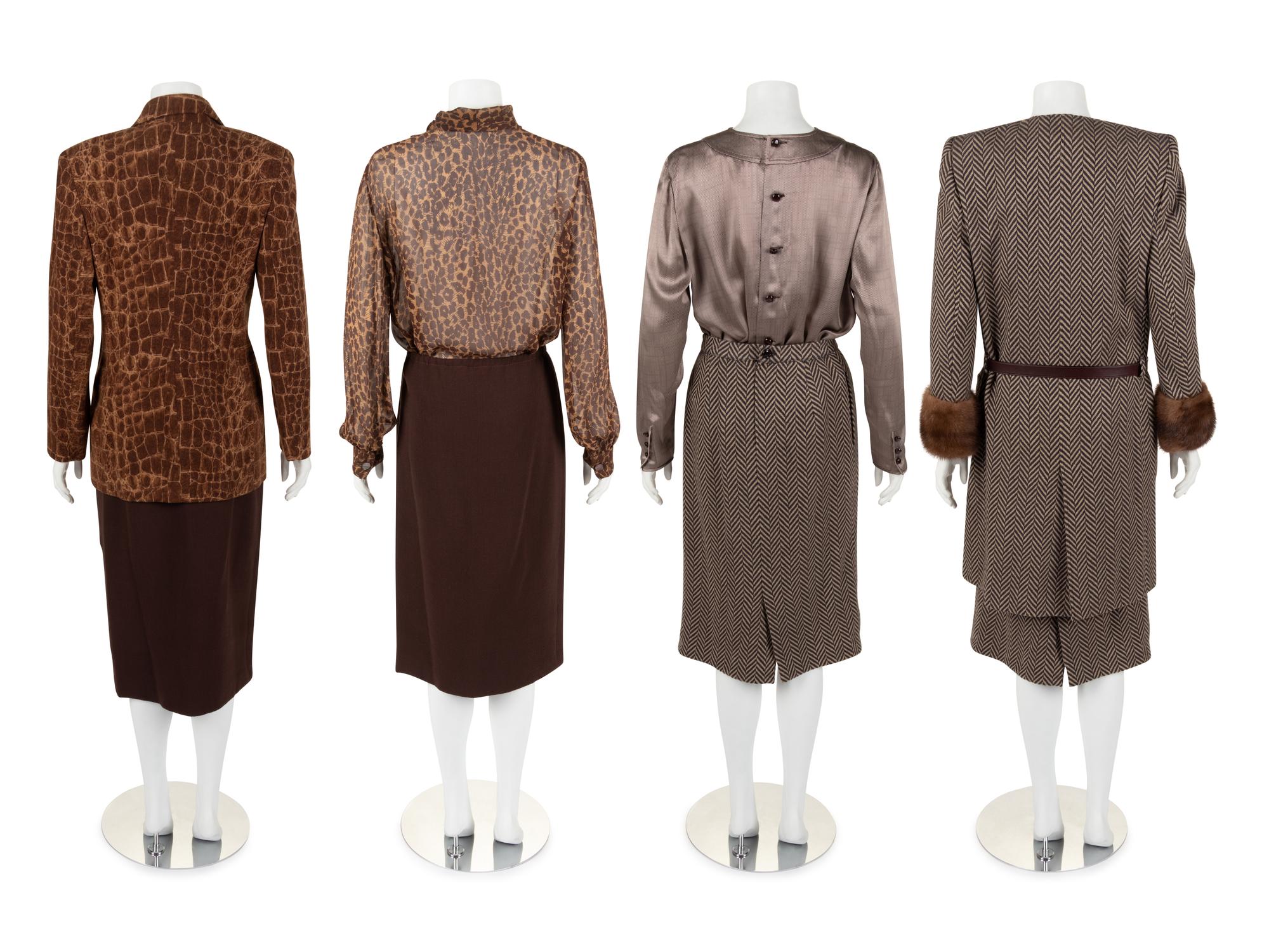 Two Three-Piece Valentino Ensembles, 1980s-1990s