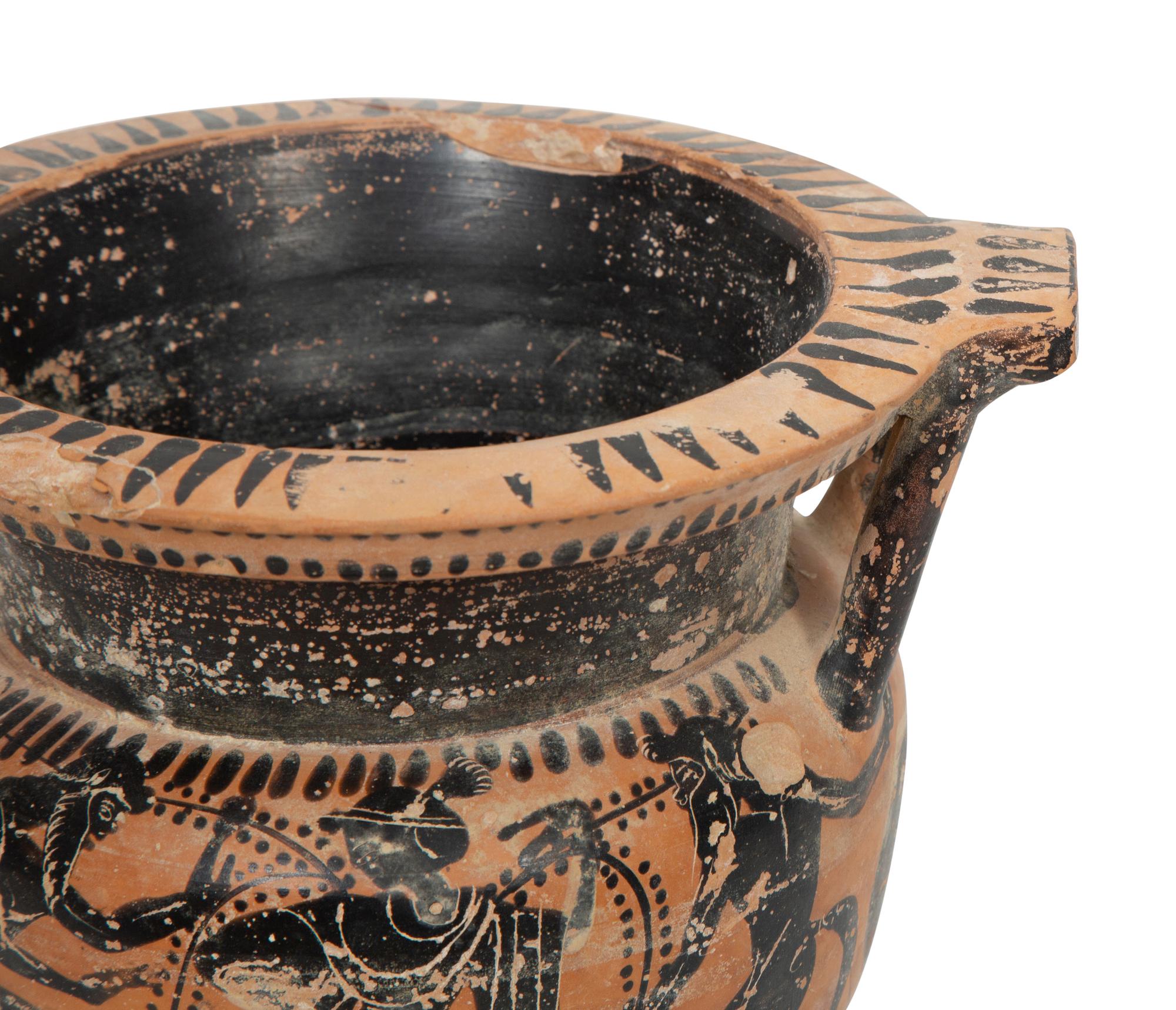 An Attic Black-Figured Column Krater