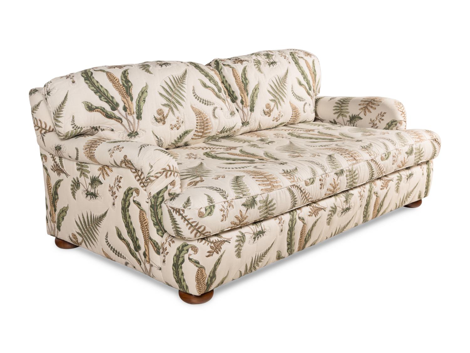 A Pair Custom Quilted Sofas