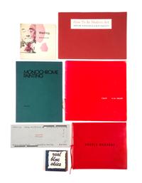 (ARTISTS BOOKS, CHICAGO). A group of seven books by Chicago-area artists, including Miles DeCoster, Gail Rubini, Stephen Prina and othe