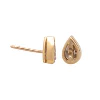 YELLOW GOLD AND DIAMOND STUD EARRINGS