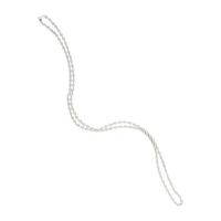 DIAMOND AND WHITE GOLD STATION NECKLACE