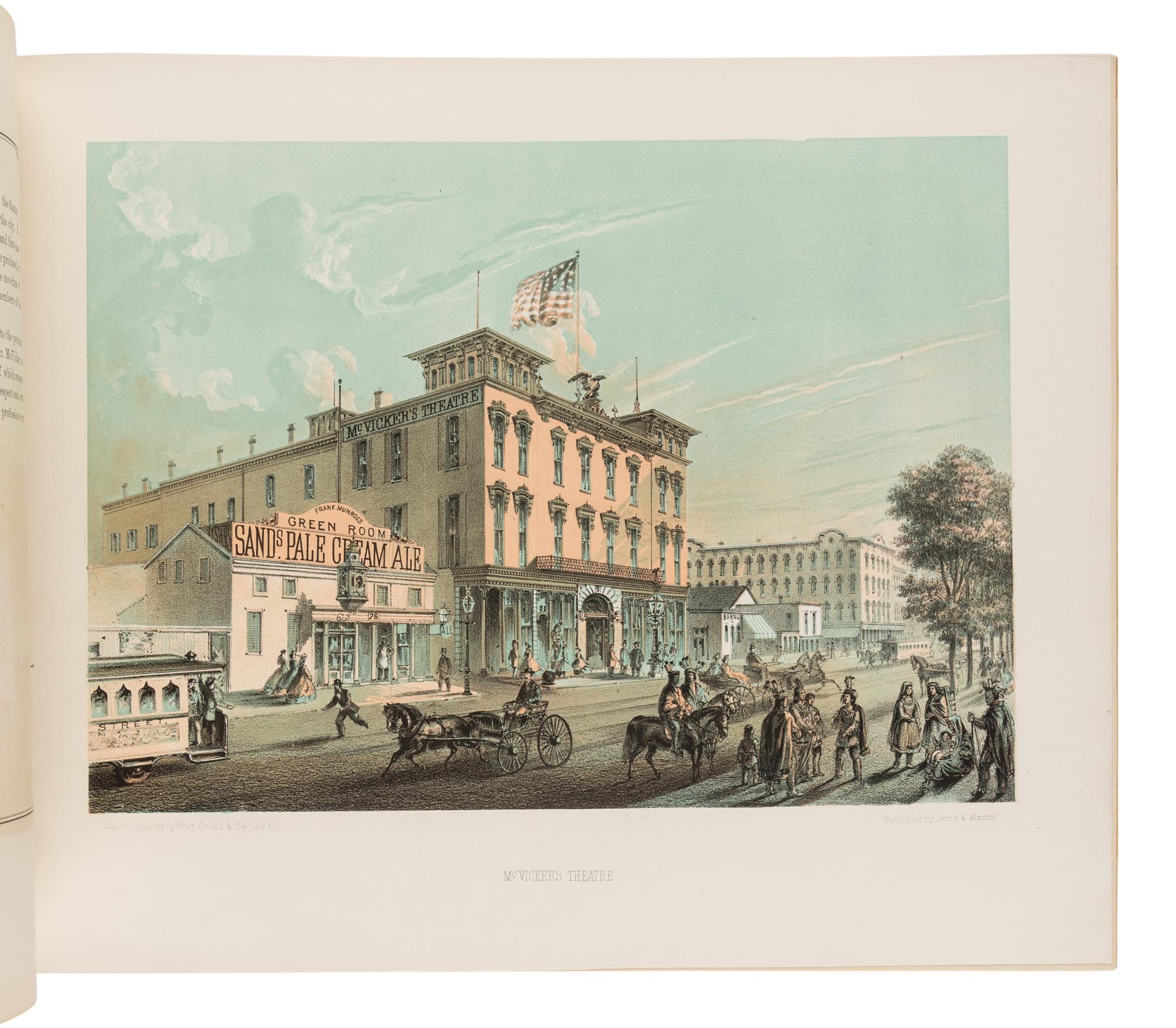 [CHICAGO]. Chicago Illustrated . Literary Descriptions by James W. Sheahan . Chicago: Jevne & Almini, January 1866-January 1867.