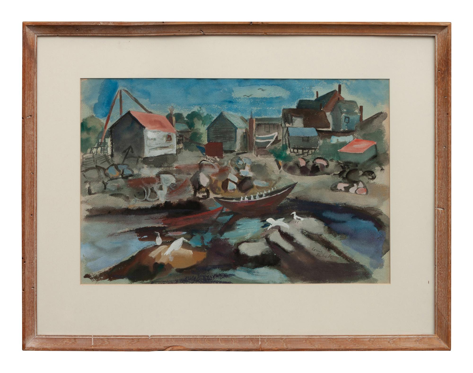 Untitled (Harbor Scene)