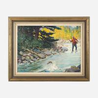 Frank B. Hoffman (American, 1888-1958) Trout Fisherman