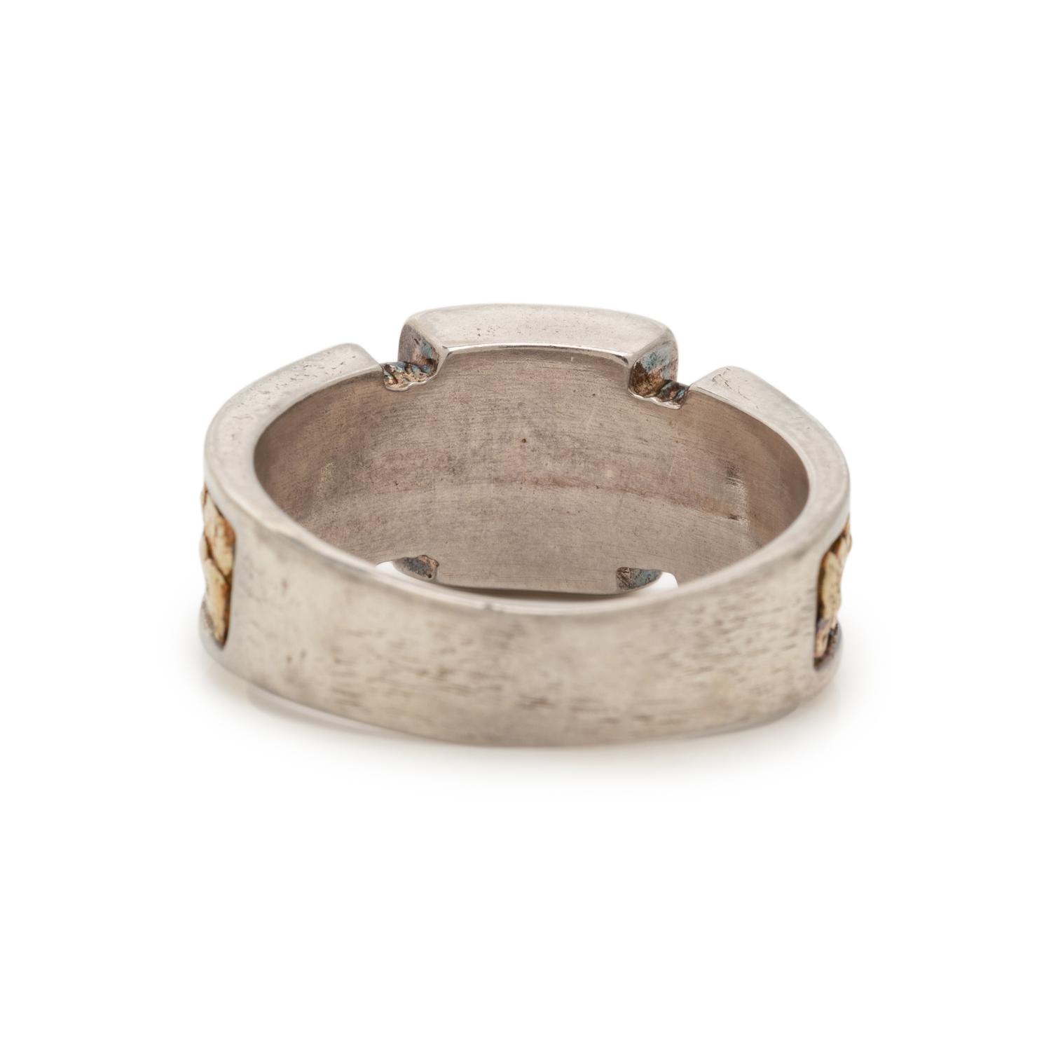 BICOLOR GOLD NUGGET RING