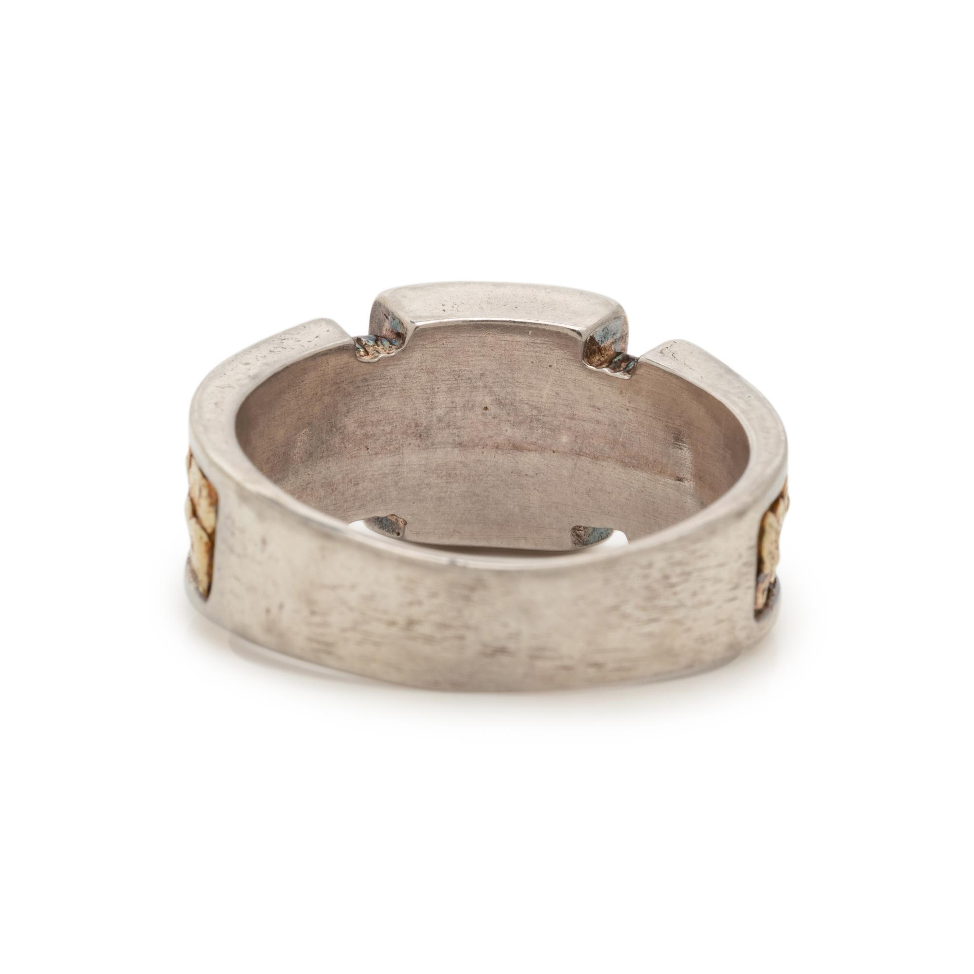 BICOLOR GOLD NUGGET RING
