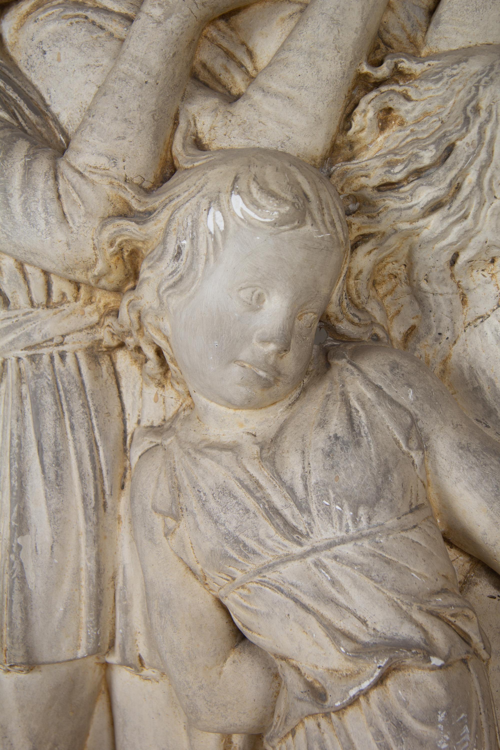 A Neoclassical Style Plaster Relief Panel