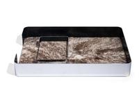 Pair of Hair-on-Hide Desk Articles Knoll, USA