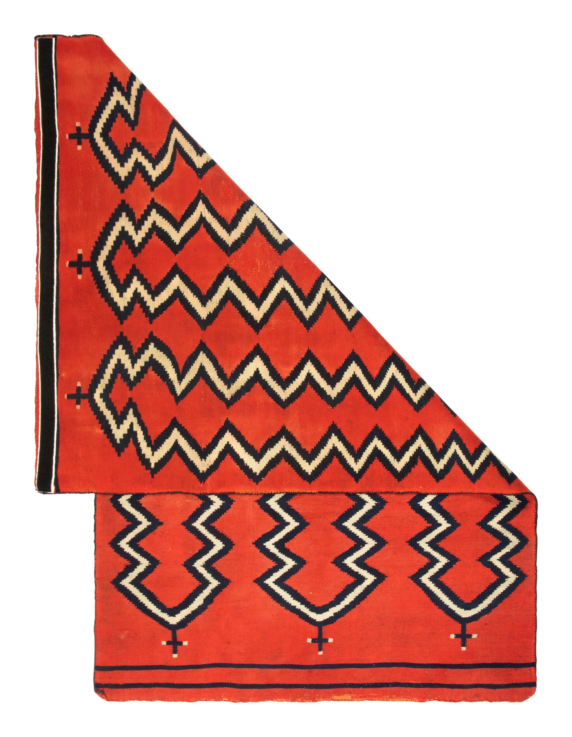 Navajo Late Classic Child's Blanket Weaving / Rug