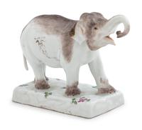 A Meissen Porcelain Elephant