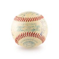 A 1950 American League All Stars Signed Autograph Baseball Including Ted Williams (Beckett Authentication Services)