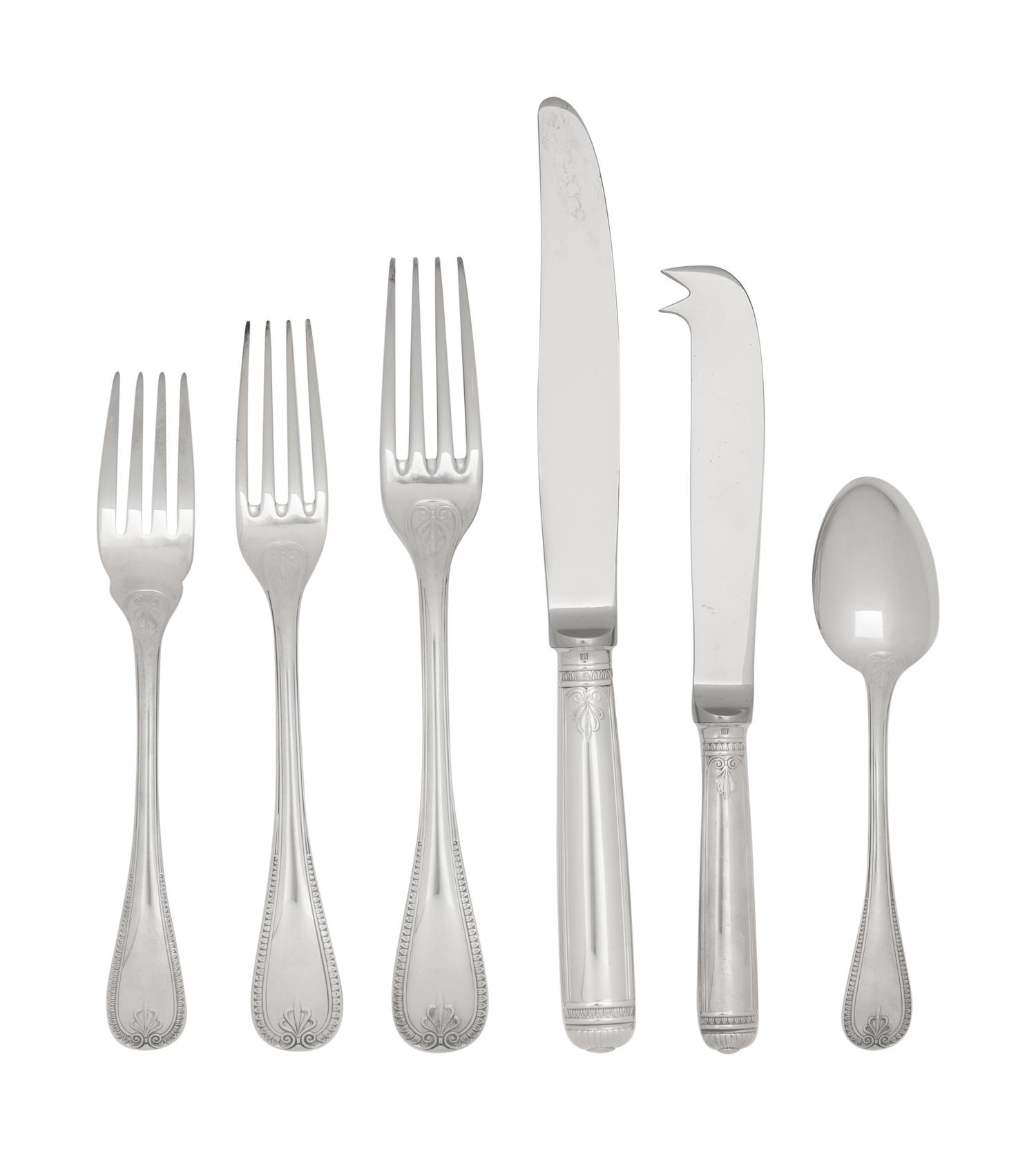 A Christofle Silver-Plate Flatware Service