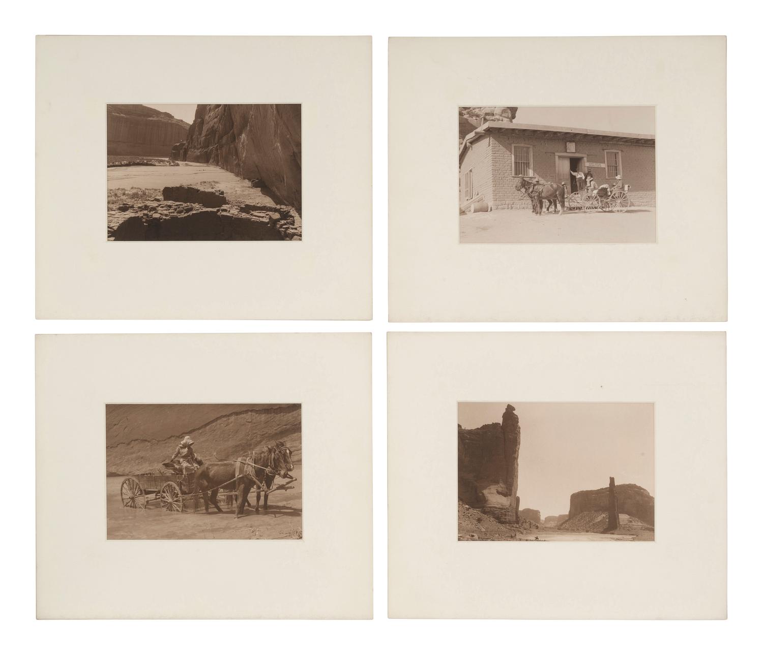 [WESTERN AMERICANA] -- [NATIVE AMERICANS]. GLEASON, Herbert Wendell (1855-1937), photographer. A collection of approx. 37 images of Canyon de Chelly and Navajo subjects.