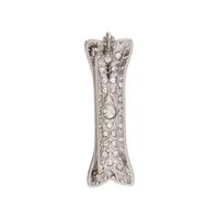 ART DECO, DIAMOND PENDANT/BROOCH