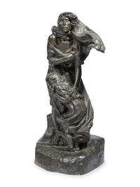 A Large Continental Bronze Figural Group