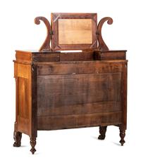 A Classical Figured Cherrywood and Mahogany Veneered Dresser