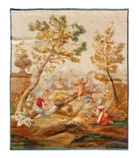 A Continental Wool Tapestry 7 feet 1 inch x 6 feet 1 inch. — 18TH/19TH CENTURY