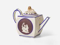 A Turner & Co. White Stoneware Teapot, UK, circa 1800