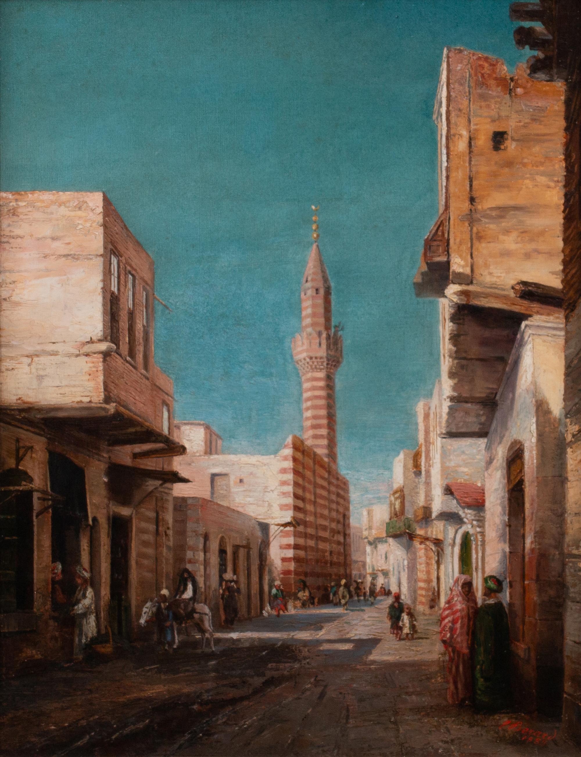 Street Scene with Mosque