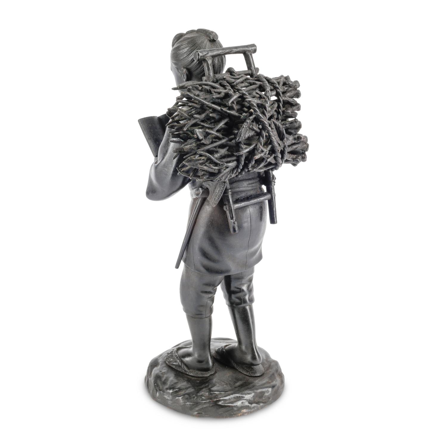 A Japanese Bronze Figure