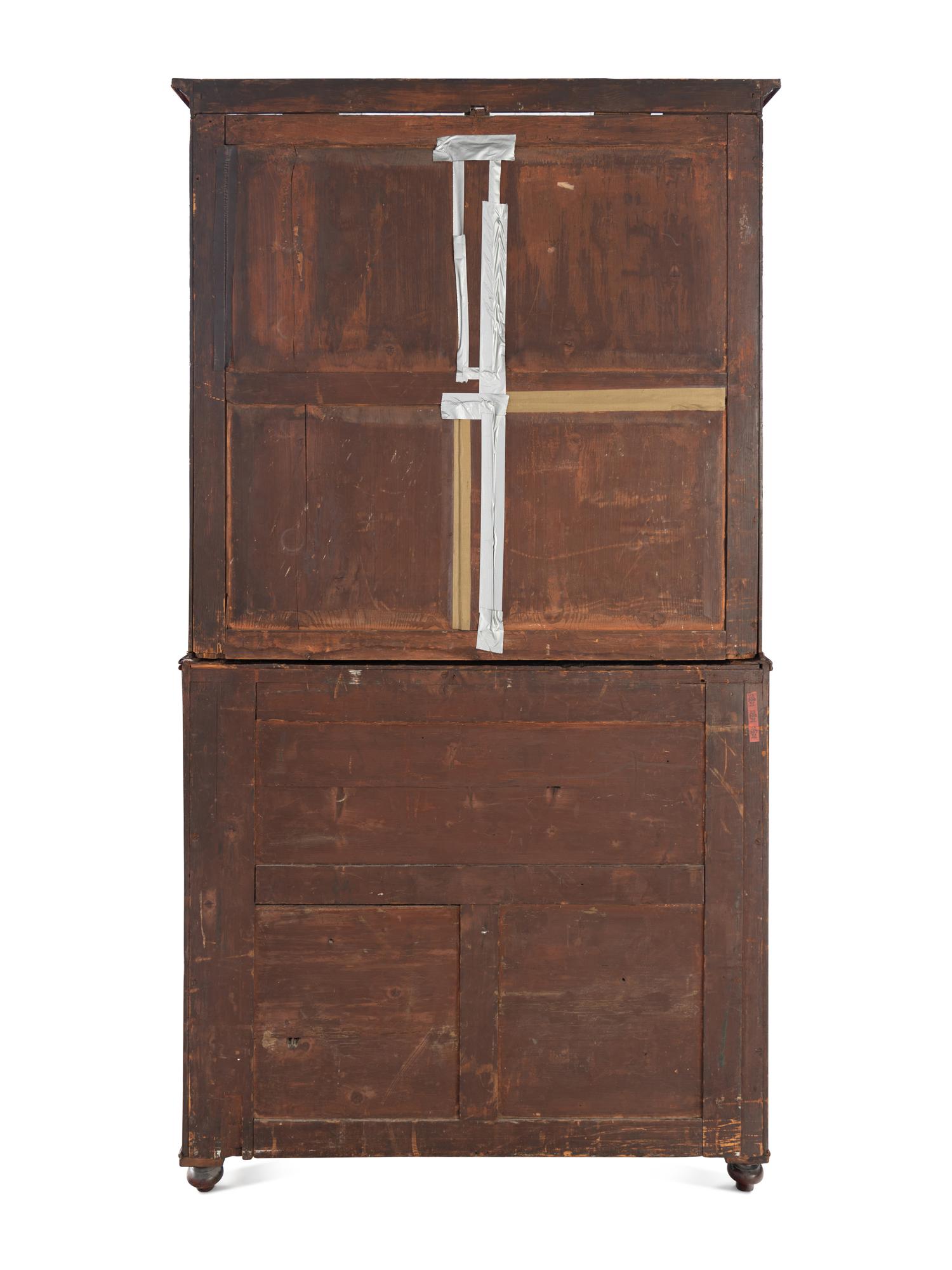 A Regency Mahogany Bureau Bookcase
