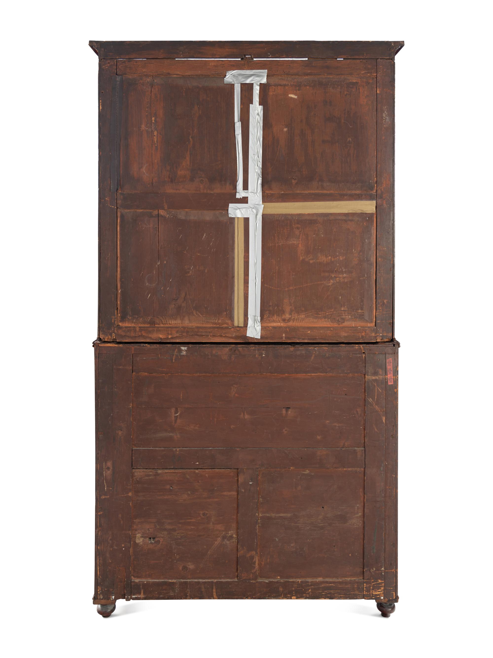 A Regency Mahogany Bureau Bookcase